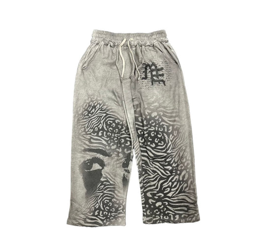 Mixed Emotions Grey Striped Sweatpants