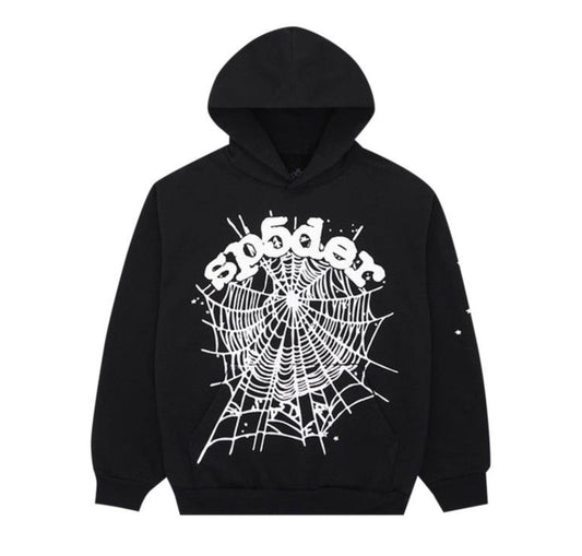 Sp5der OG Web Hoodie Black
