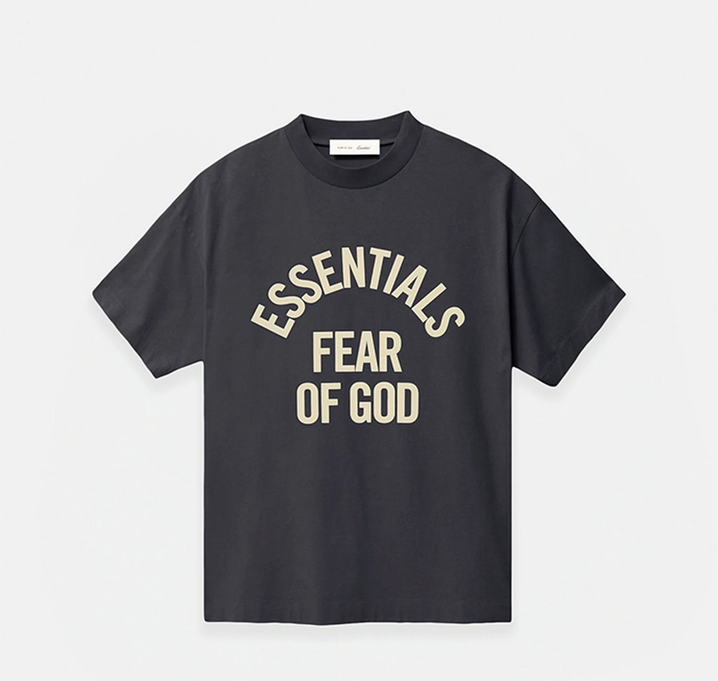 Essentials Faded Black Campus 90s Short Sleeve tee
