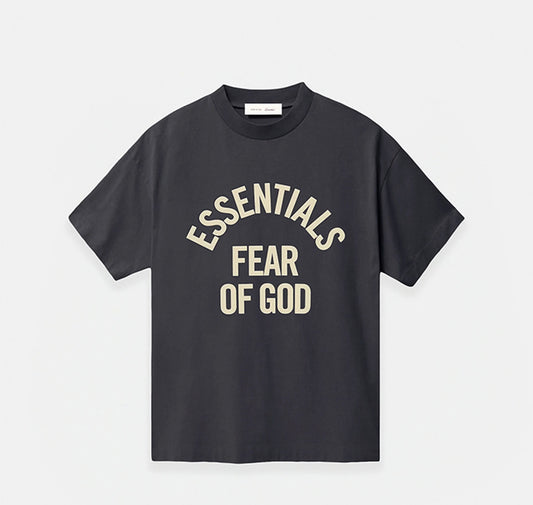 Essentials Faded Black Campus 90s Short Sleeve tee