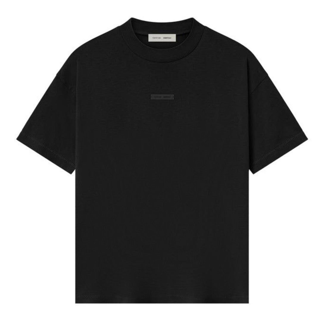 Essentials Short Sleeve Black Tee (GENTLY- WORN)