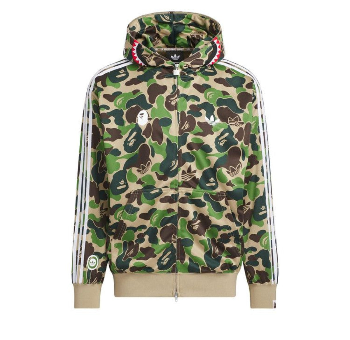 Adidas × BAPE Shark Track Hoodie
Jacket Crew Green