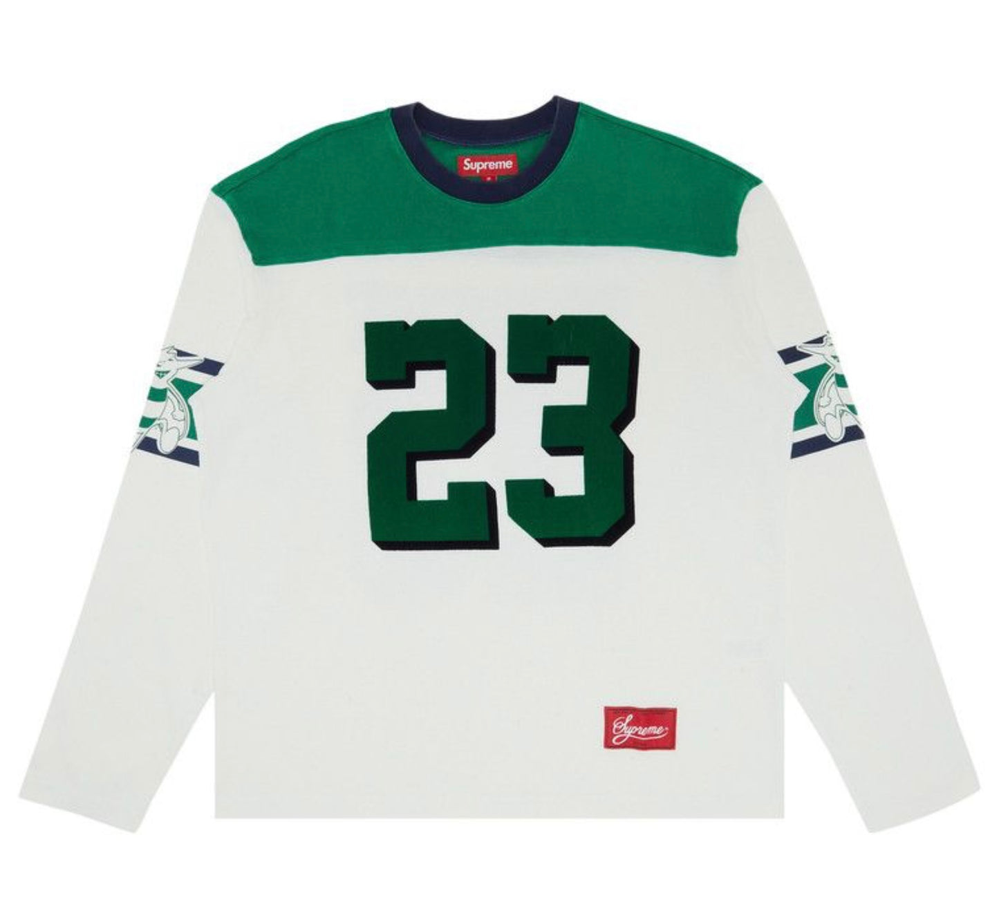 Supreme Bumblebee Long-Sleeve
Football Top White