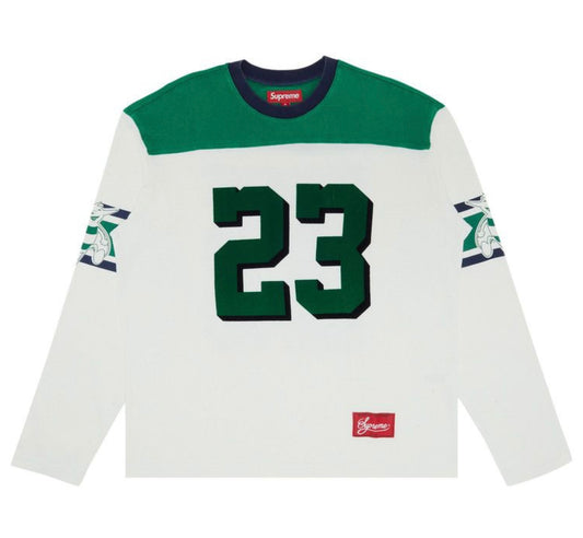 Supreme Bumblebee Long-Sleeve
Football Top White
