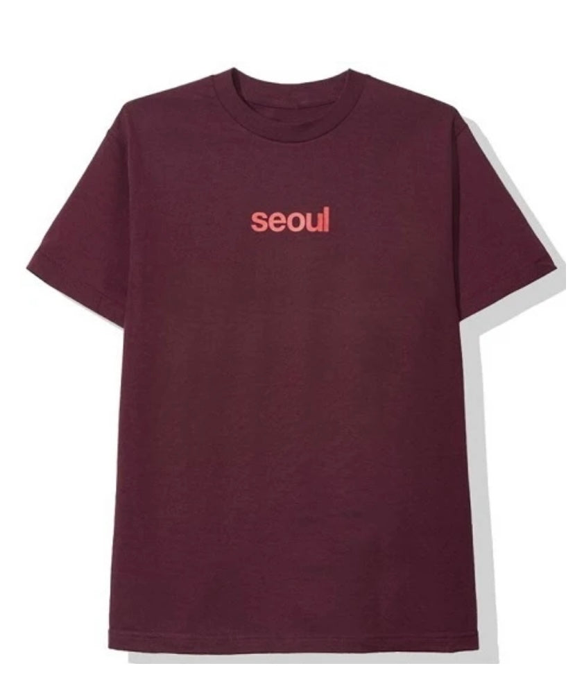 Anti Social Social Club Seoul Maroon
Tee (GENTLY-WORN)