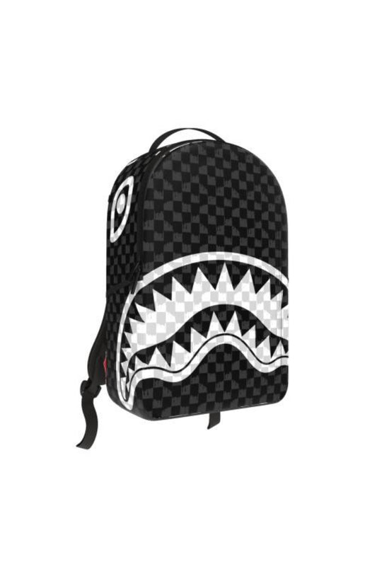 SPRAYGROUND Black And White Drip Check Shark