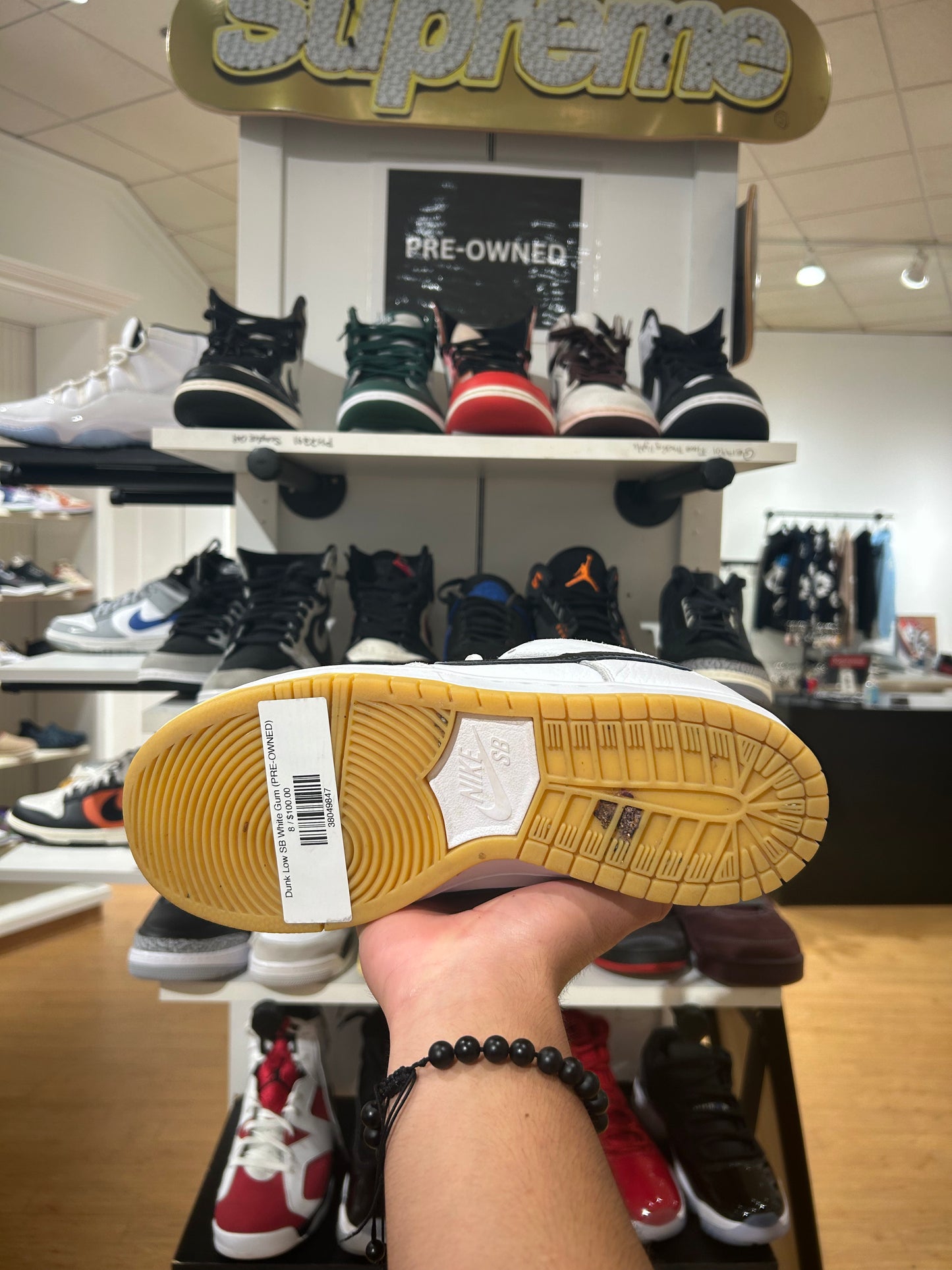 Dunk Low SB White Gum (PRE-OWNED)