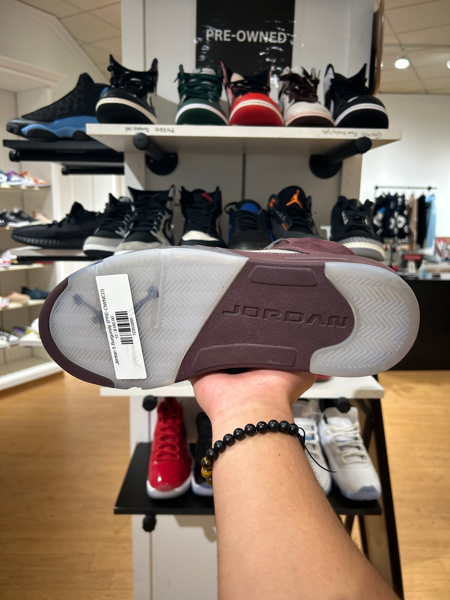 Jordan 5 Burgundy (PRE-OWNED)