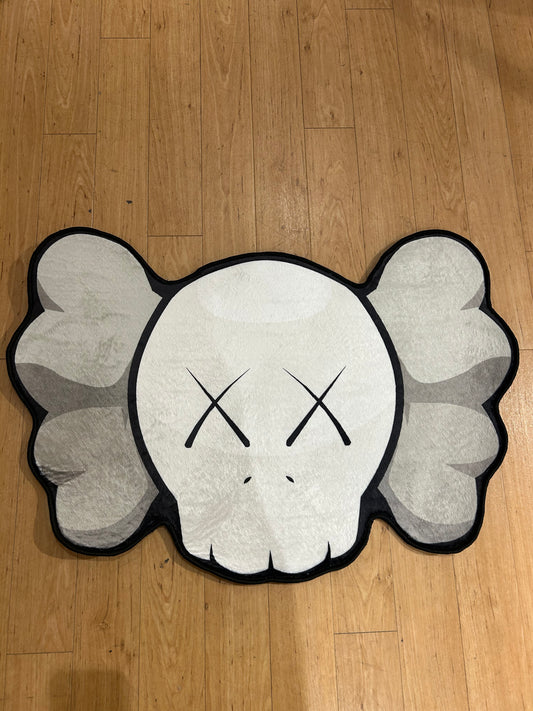 Grey Kaws Head Rug