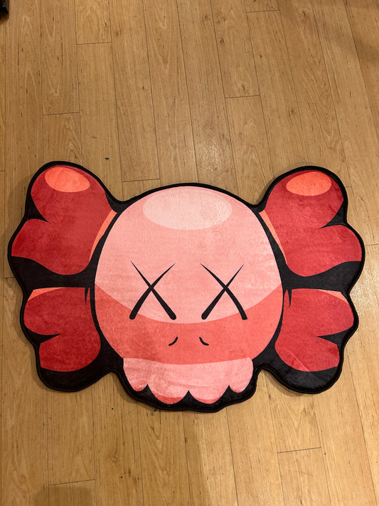 Pink Kaws Head Rug