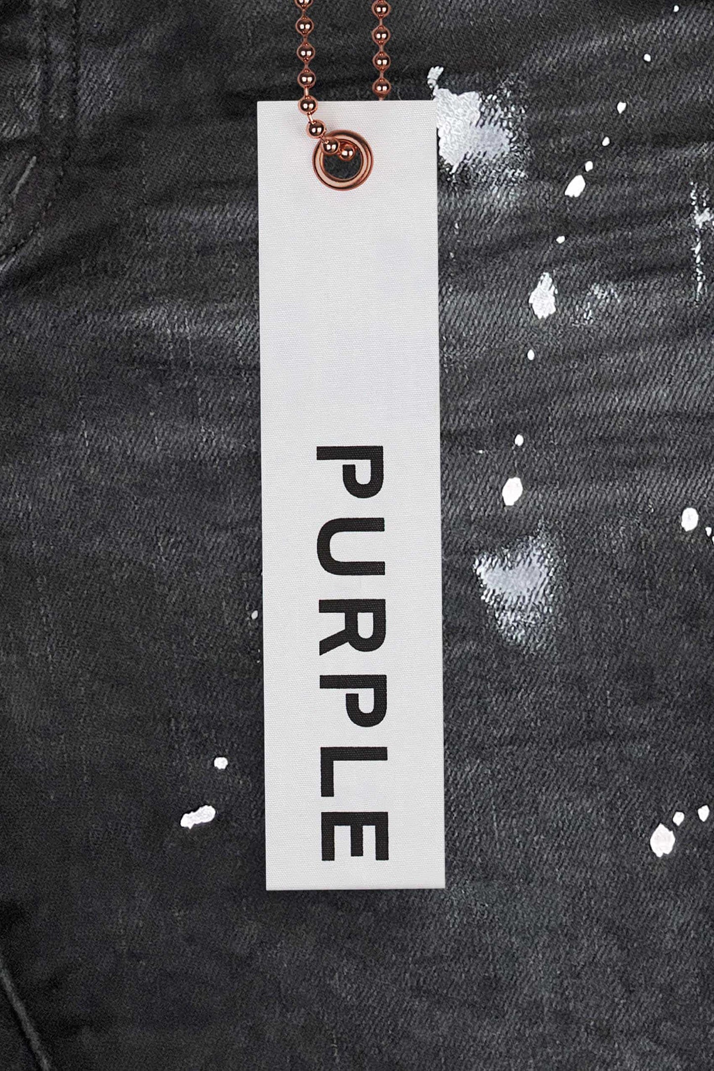 PURPLE BRAND Black Distressed Jeans