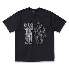 Kaws Robot Black Tee