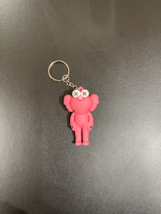 Pink Kaws Keychain