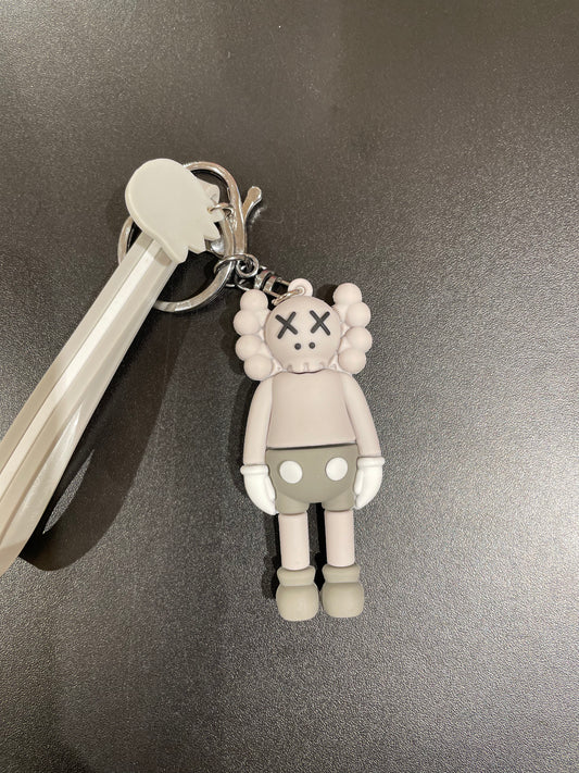 Grey Kaws Figure Keychain