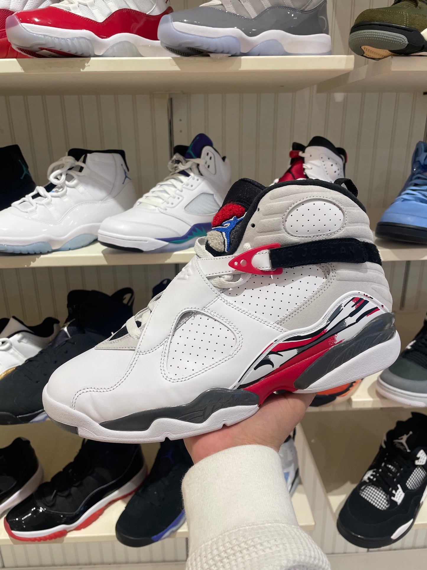 Jordan 8 White True Red (PREOWNED)
