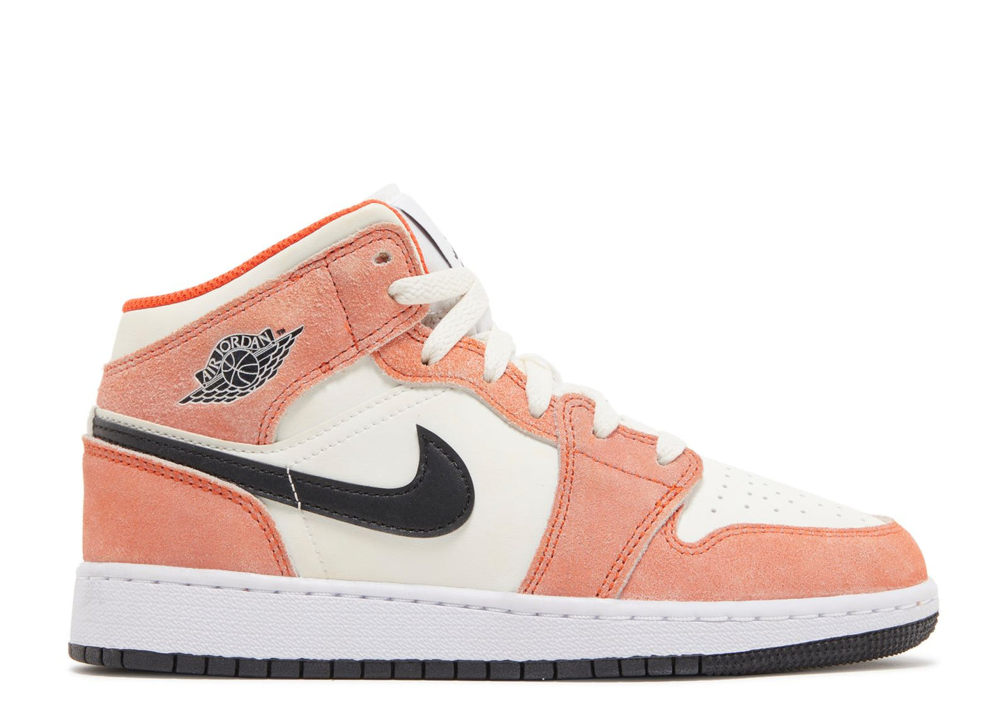 Air Jordan 1 Mid SE GS Orange Suede